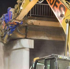 Afbraak brug E313 Geel