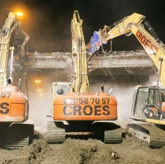 Afbraak brug E313 Geel