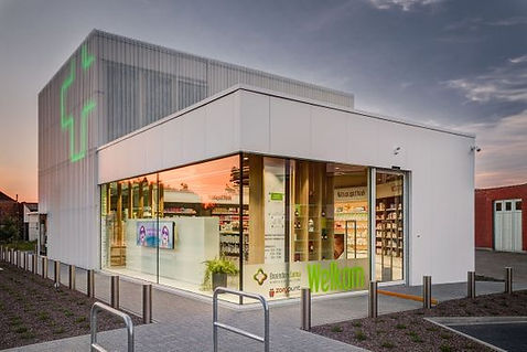 Ontwerp van apotheekinterieur