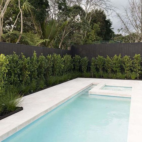 piscine dans le jardin