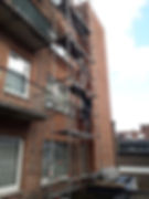 Huis voorzien van stijger stellingen