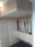 Infrarood cabine met glazen hoekwand