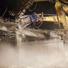 Afbraak brug E313 Geel