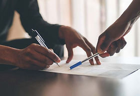 Ondertekening van een contract