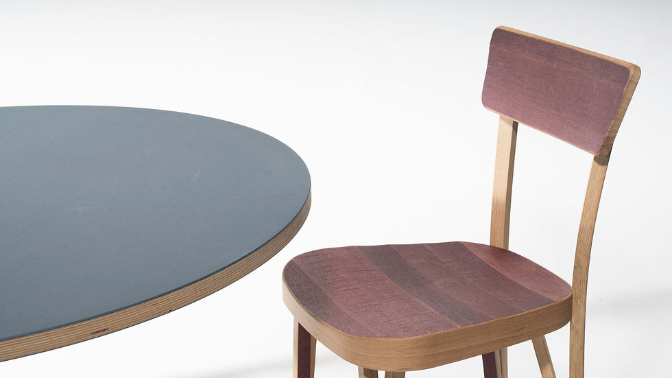 Linoleum Tisch / Stuhl Lunghin
