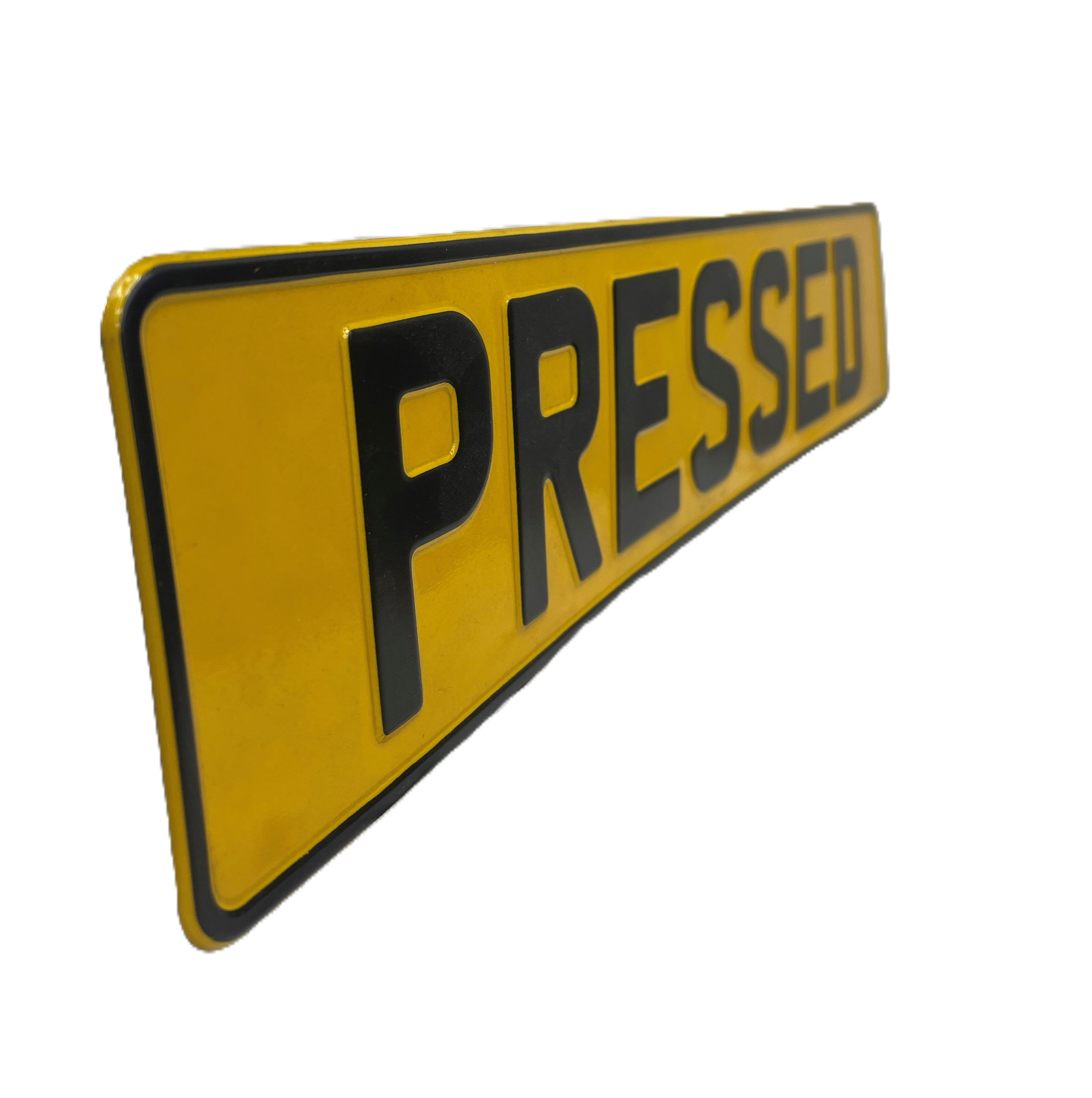 Pressed Metal Number Plates