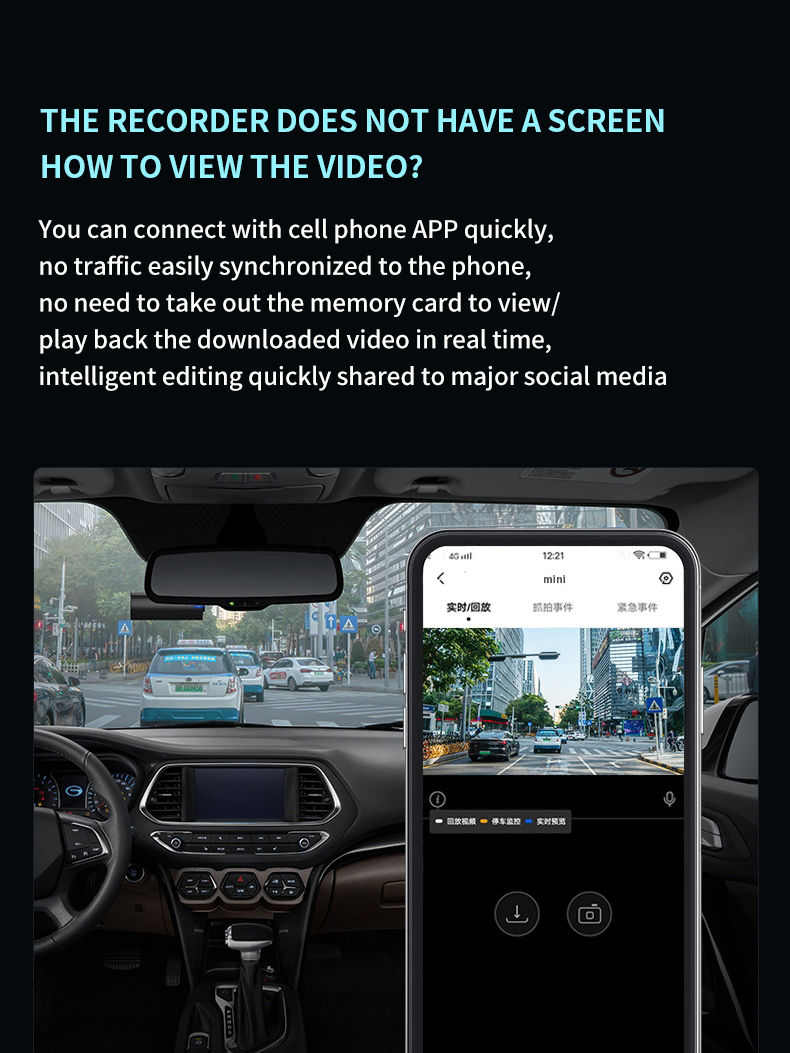 Miniaturbild: Dash-Kamera mit 360°-Rotation