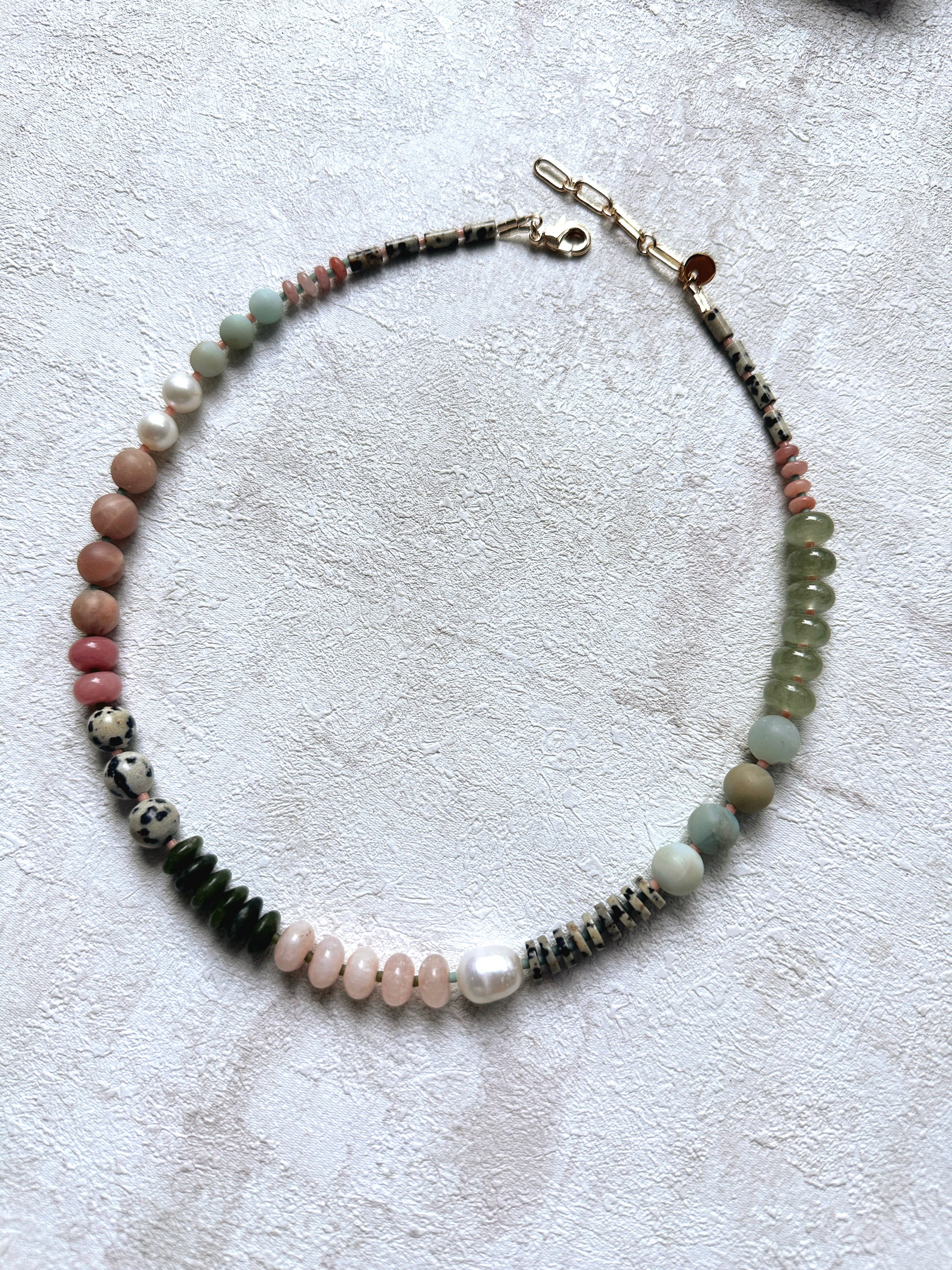 Trésor Necklace in Moss