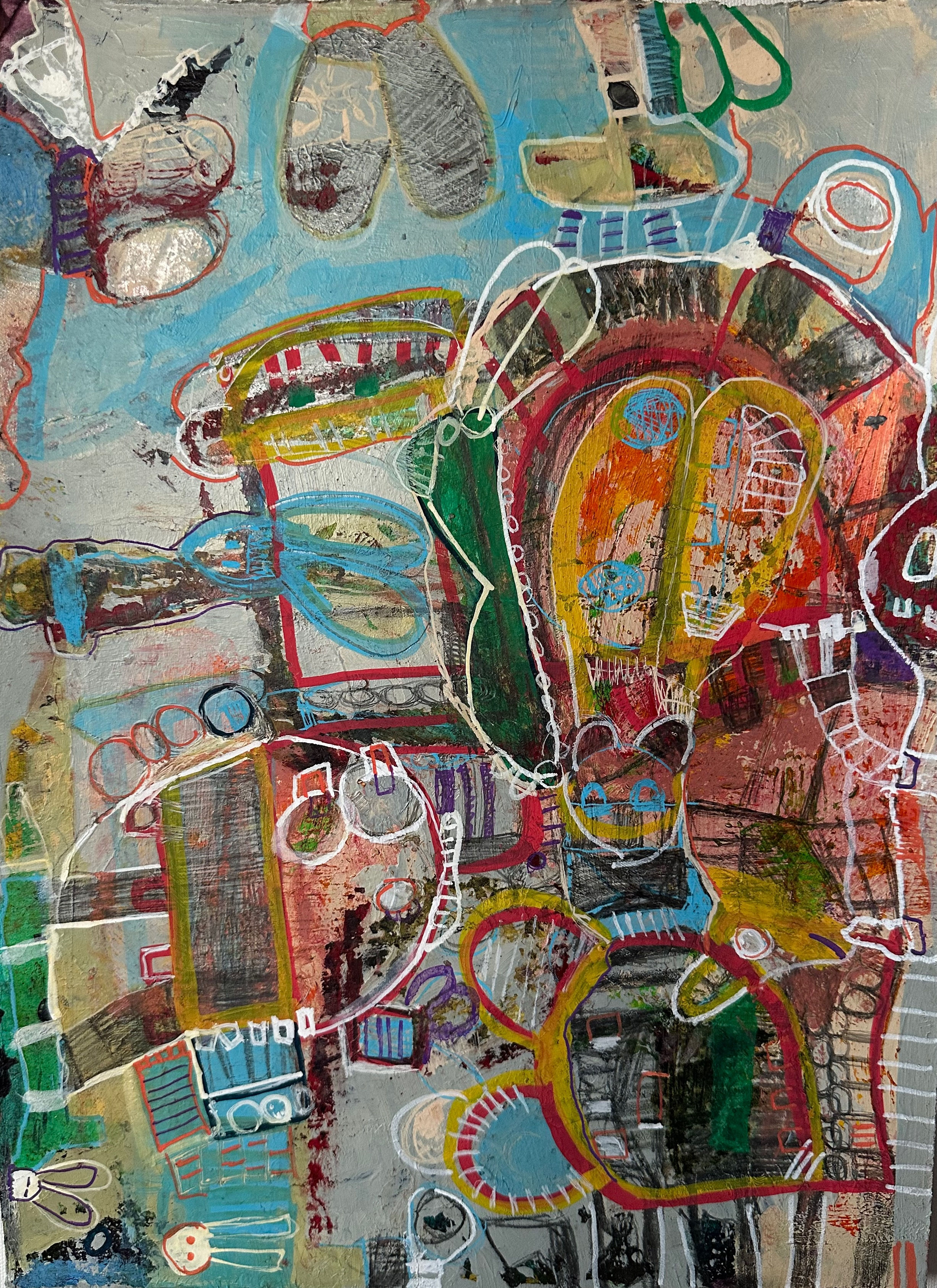 Reality 5 - 2025 (Acrylic/Mixed Media on Paper)