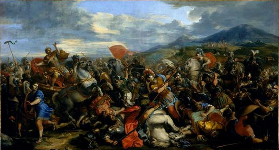 Jacques Courtois - Alexander the Great, victorious over Darius at the battle of Gaugamela