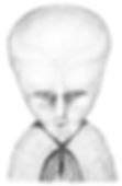 Crowley's drawing of "Lam", the entity that he believed he was in contact with