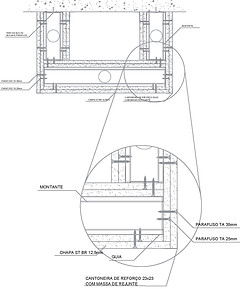 detalhe sitema drywall