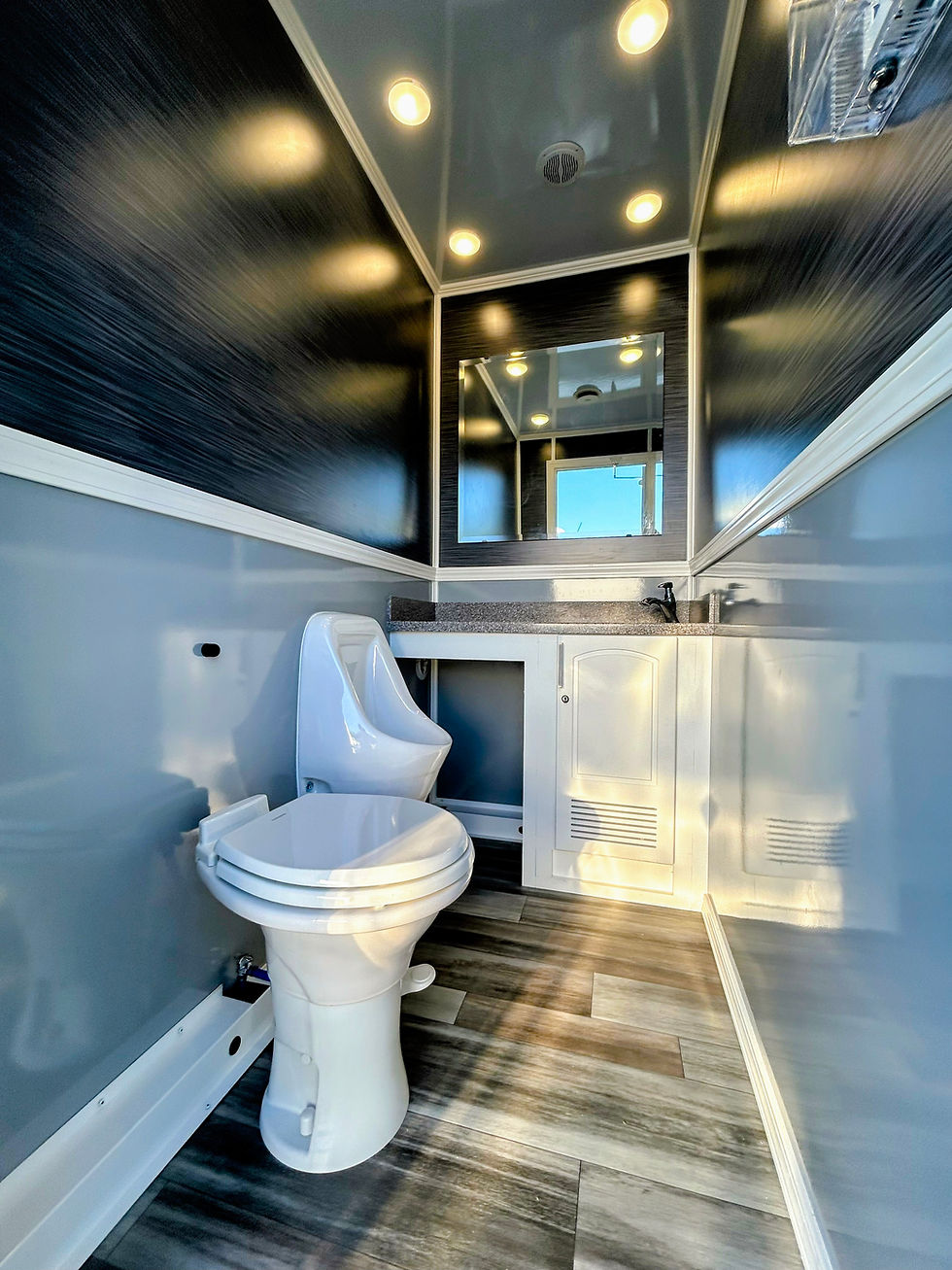 Southeastern Sanitation Restroom Trailer Interior