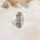 Miniature : bague longue pour femme style dentelle en argent 925