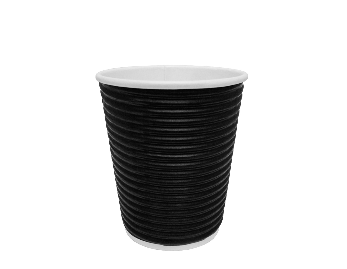 PRE-ORDER BLACK RIPPLE CUP 16 OZ 500PCS/CTN
