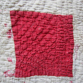 2011-3-A red and white patchwork detail