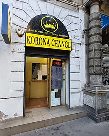 Korona Exchange currency exchange office in Budapest