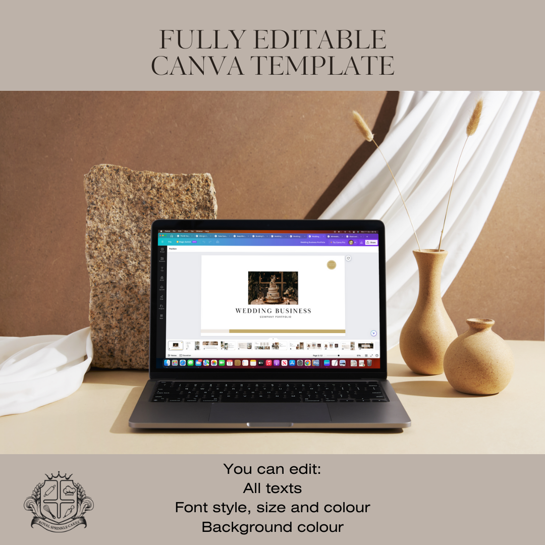 Editable Wedding Business Portfolio