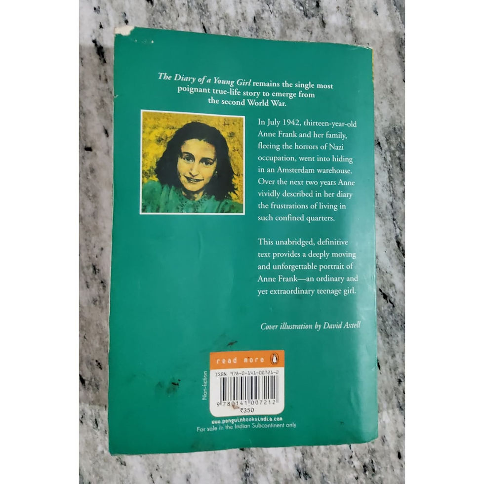 Thumbnail:  Anne Frank (The diary of a young girl)