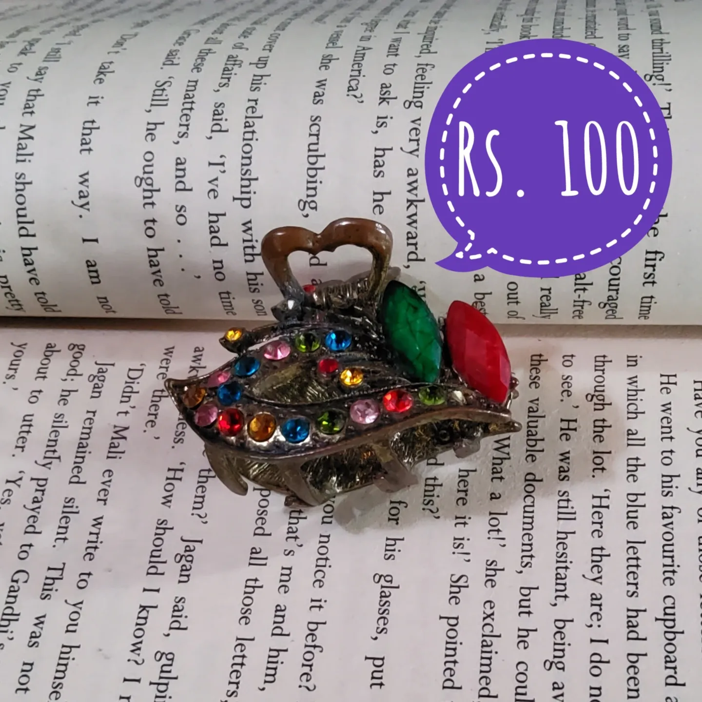 Peacock Hair Clip