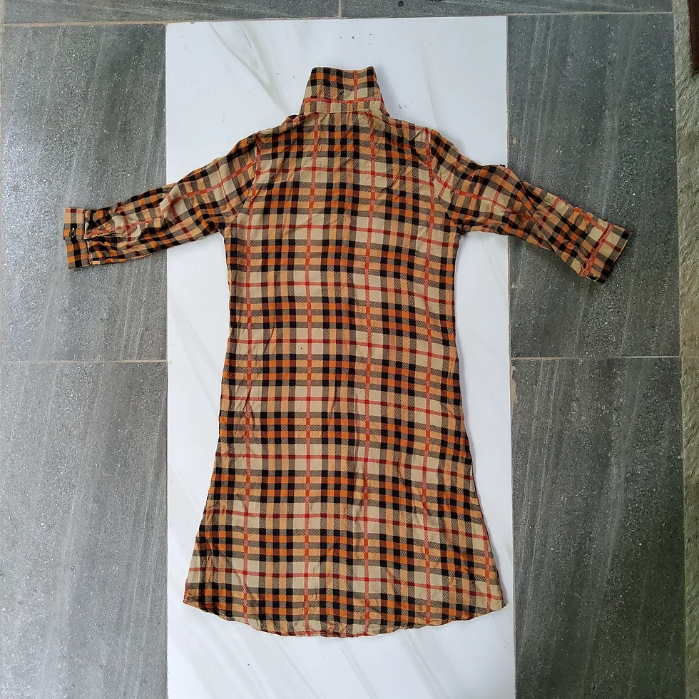 Thumbnail: Orange Check Dress