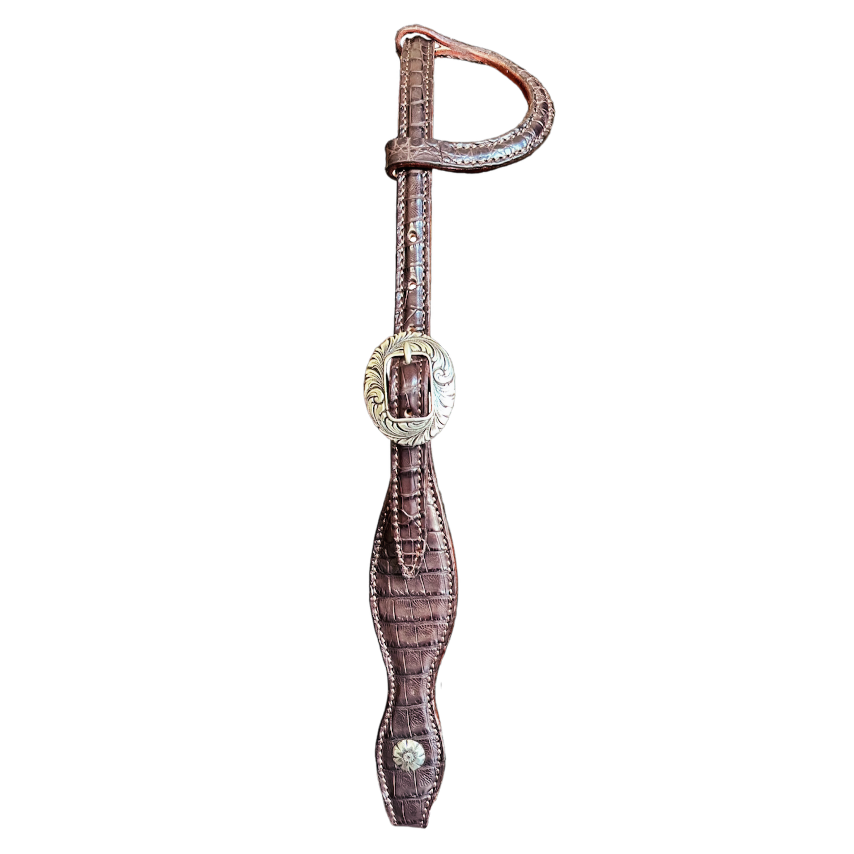 Minneapolis - Crocodile Skin Western Show Headstall