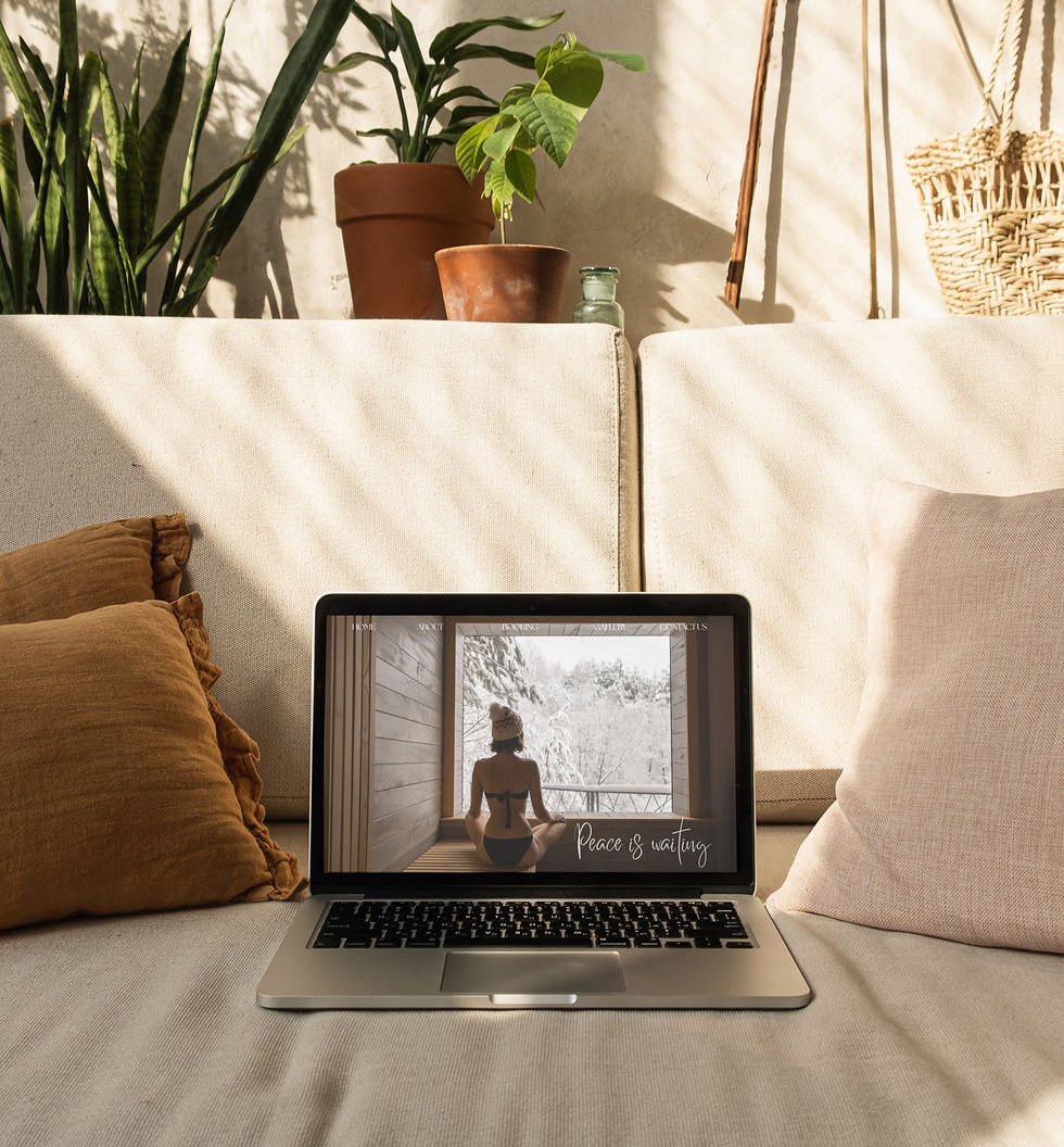 Website Design mock-up for a health & wellness brand