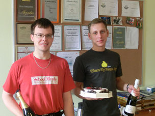 Andrejs and Jurijs defend their Bachelor theses