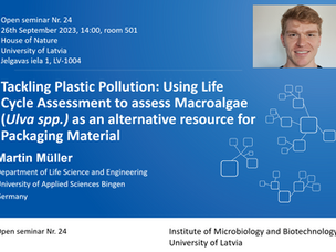 Open seminar on the life cycle assessment of macroalgae-based packaging material