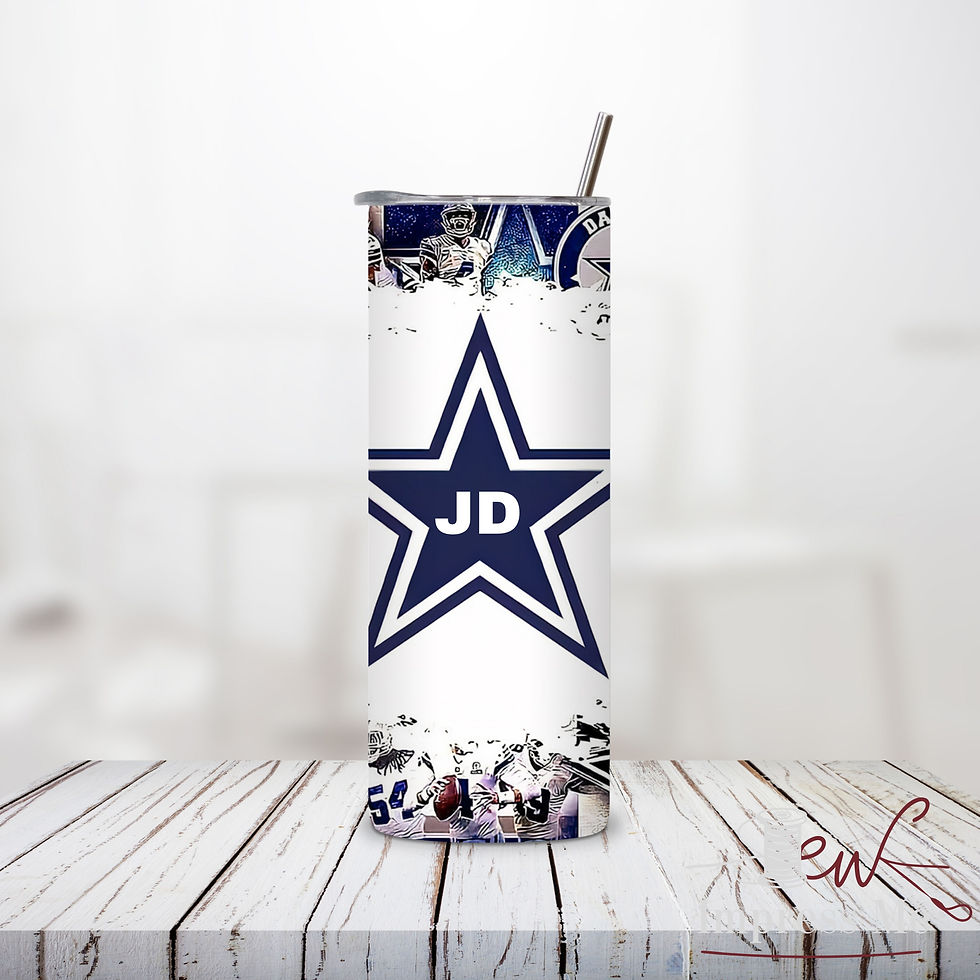 Thumbnail: Dallas Cowboys Inspired Personalized Tumbler | Custom Football Fan Gift