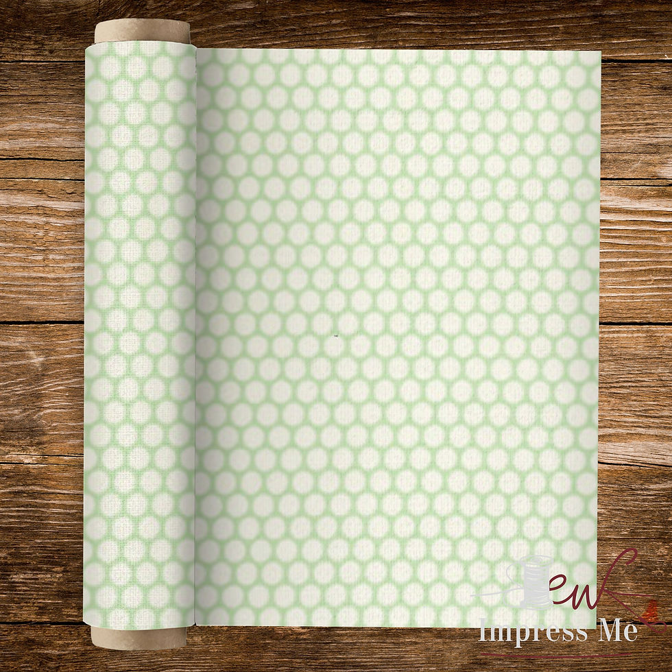 Thumbnail: Animal Talk Polka Dots Green | Baby Talk Collection | David Walker Fabric