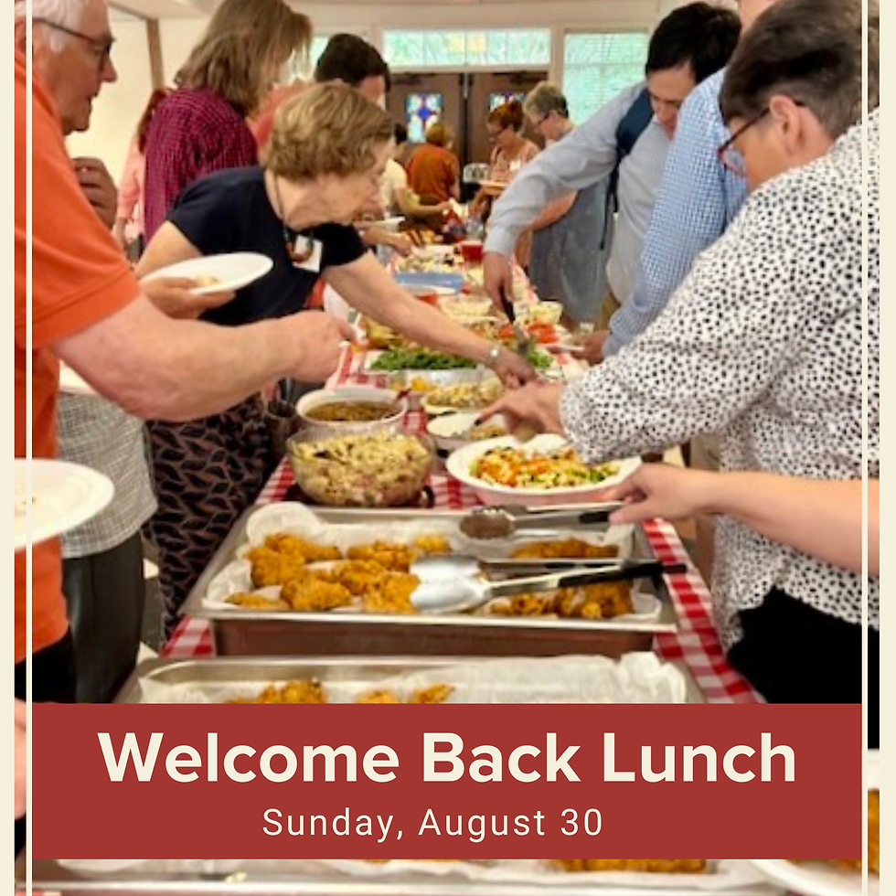 Welcome Back Lunch