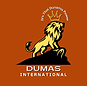 Logo of Dumas International featuring a golden lion with a crown, standing on a rock. Above the lion, the text reads ‘It’s Th