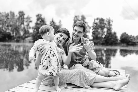 Sommerliche Familienbilder am See - Familienfotografie in München