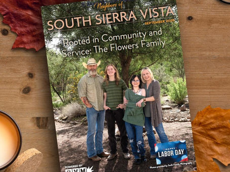 Flowers Family on Magazine Cover