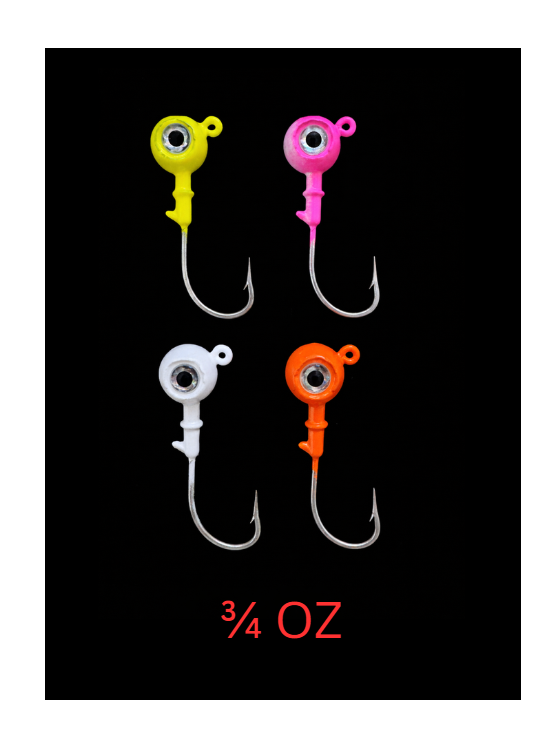 3/4 oz Big Eye Jig (3 Pack)