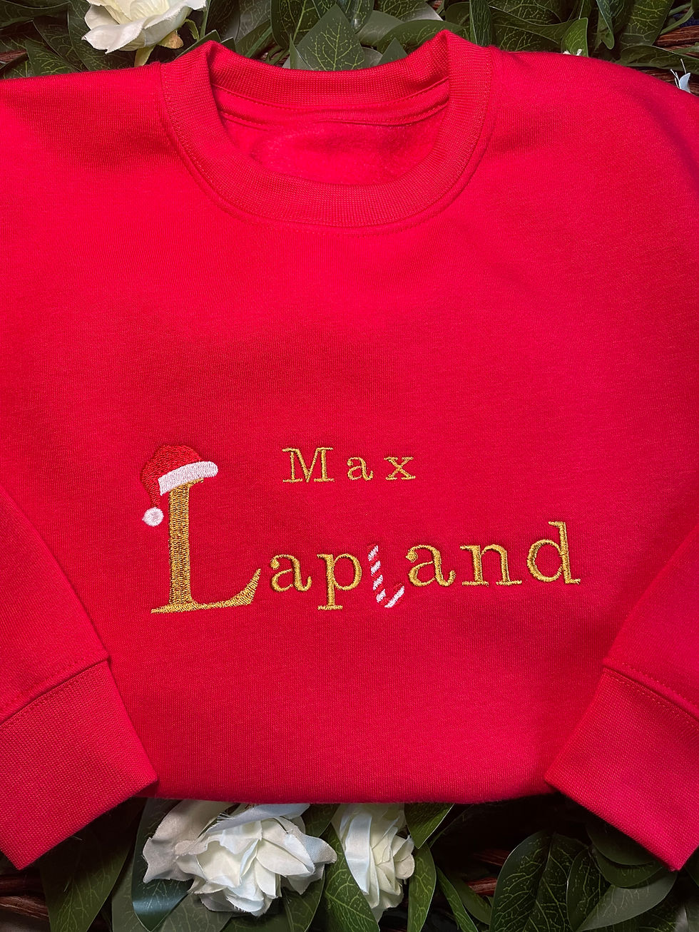 Children's personalised Lapland sweatshirt