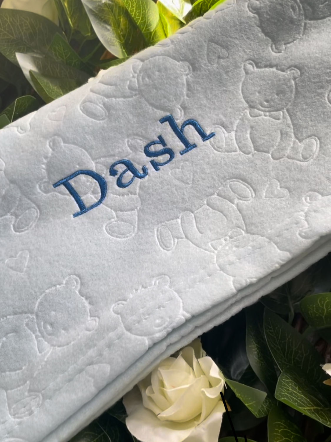 Personbalised baby blankets, uniquely embroidered with your little ones name.