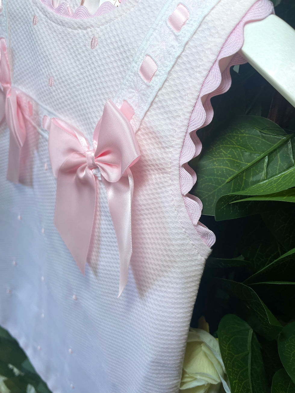 Thumbnail: Spanish baby girl Wee Me pink dress