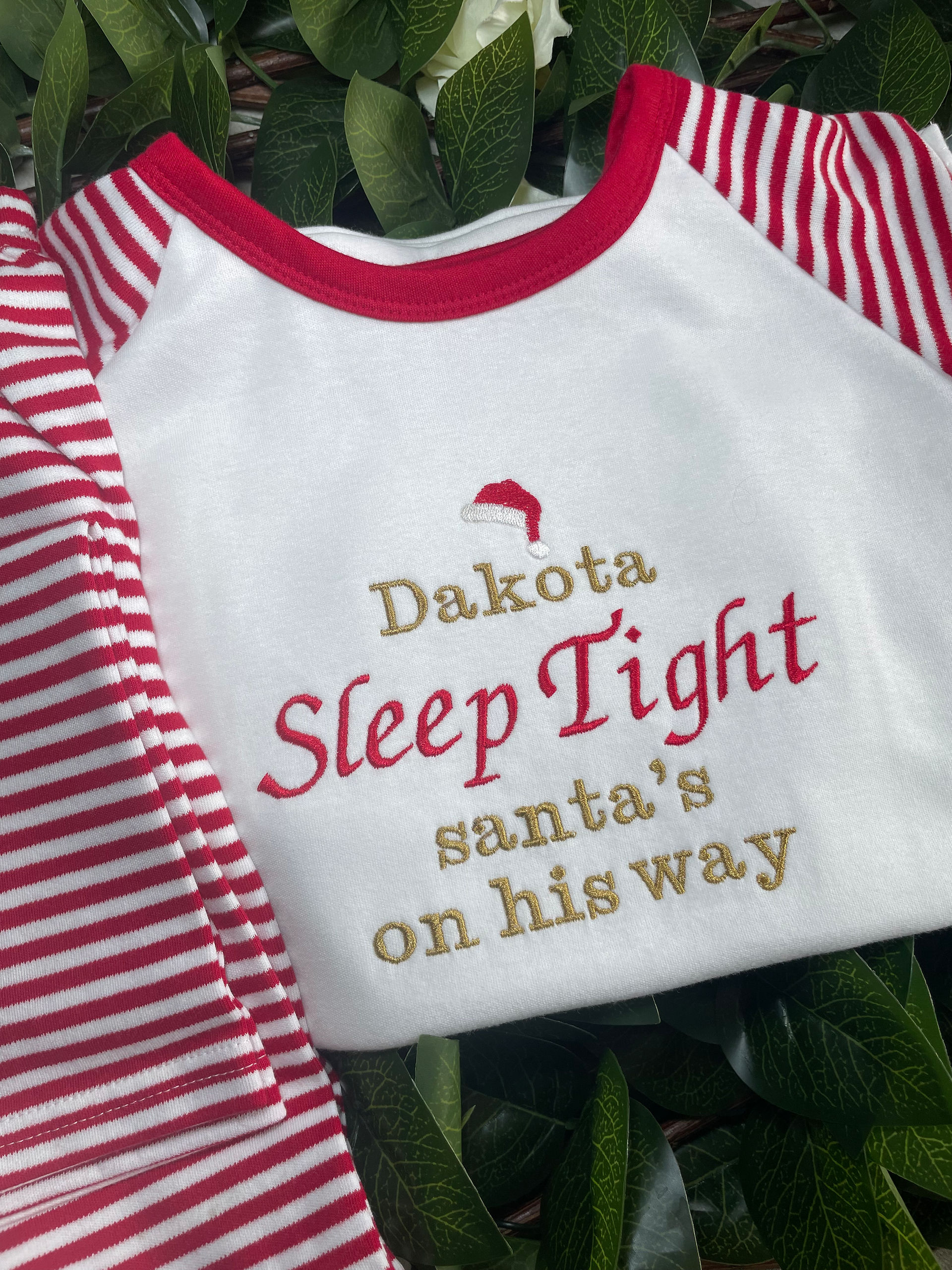 Kids personalised Christmas pyjamas