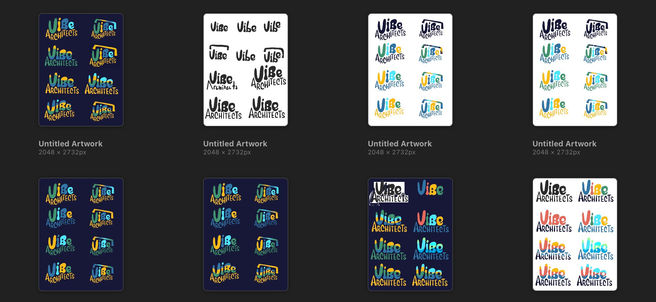 Vibe arch logo ideation