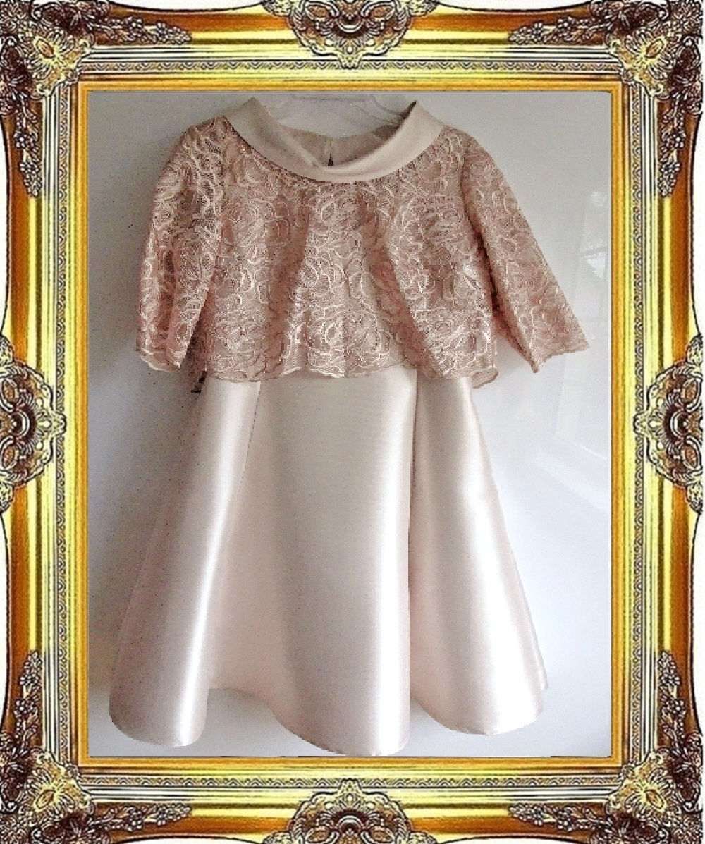 Lizabella Dress and Shrug Jacket in Rose Pink