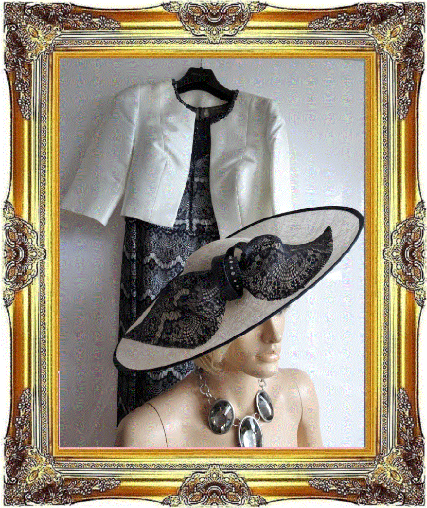 John Charles 25999 and Matching Hat Mother of the Bride