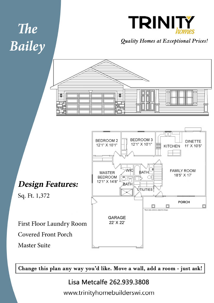The Bailey Floor Plan Trinity Home Builders