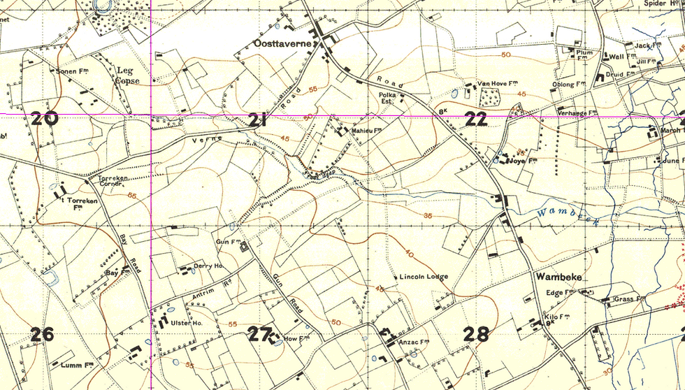 Torreken Farm Cemetery No.1, Wytschaete, Ypres, Ieper, Flanders