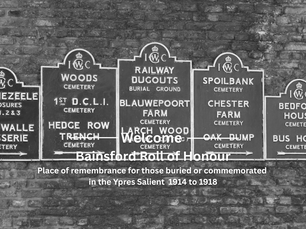 Bainsford War Memorial, Falkirk Local History, Visit Falkirk, WW1, First World War, Ypres Salient