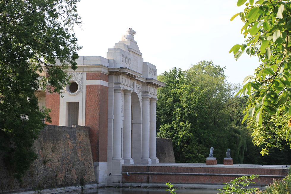 Menin Gate Memorial, CWGC, Ypres, Ieper, Vancouver Corner, The Brooding Soldier, Chlorine Gas, Stenhousemuir, Falkirk
