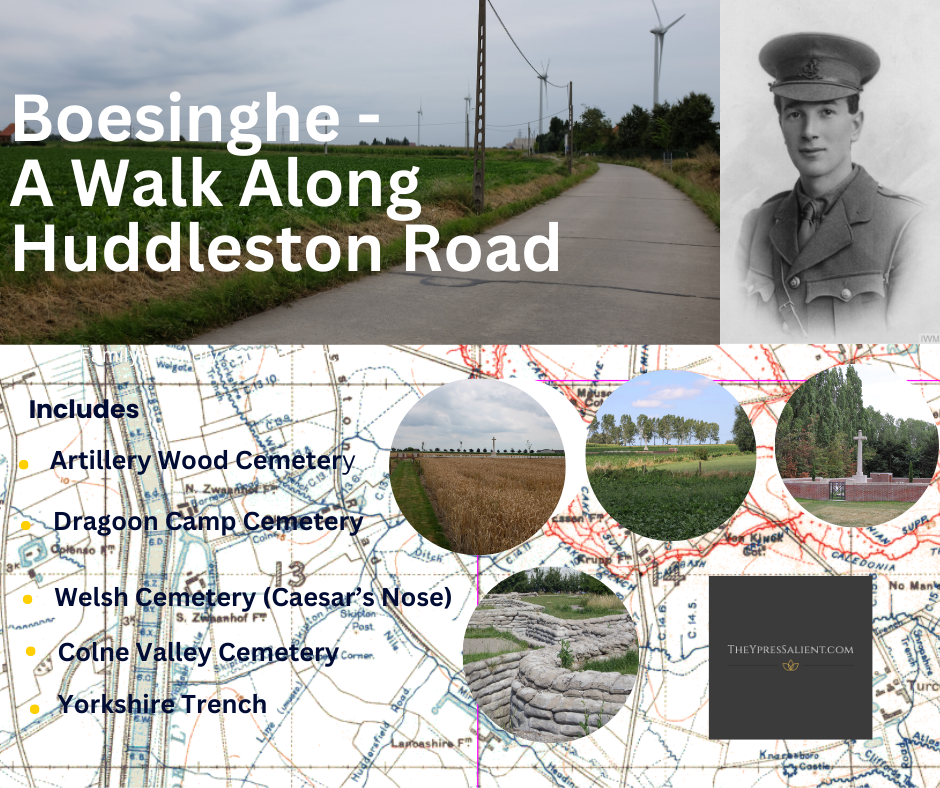 Boesinghe-A Walk Along Huddleston Road, Ypres
