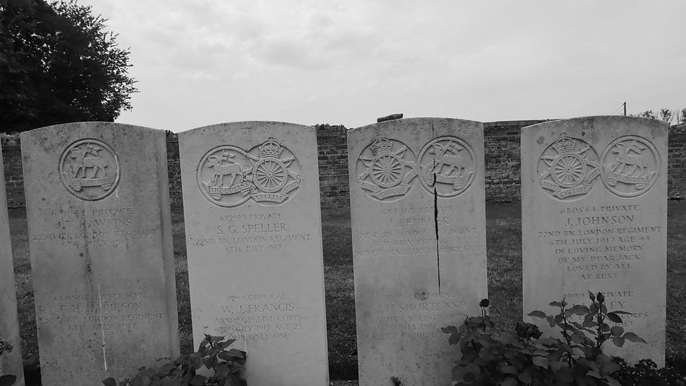 Oak Dump Cemetery, CWGC, Ypres, Ieper, London Regiment, Third Battle of Ypres, White Chateau, Flanders
