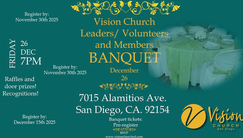 Annual Vision Members Banquet